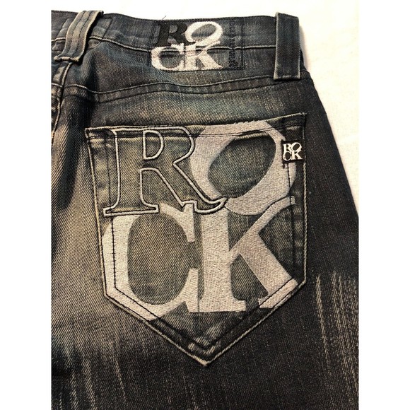 Rock & Republic Men's Jeans Vaughn Straight Leg Stretch Distressed 29 X 33 - Picture 1 of 9